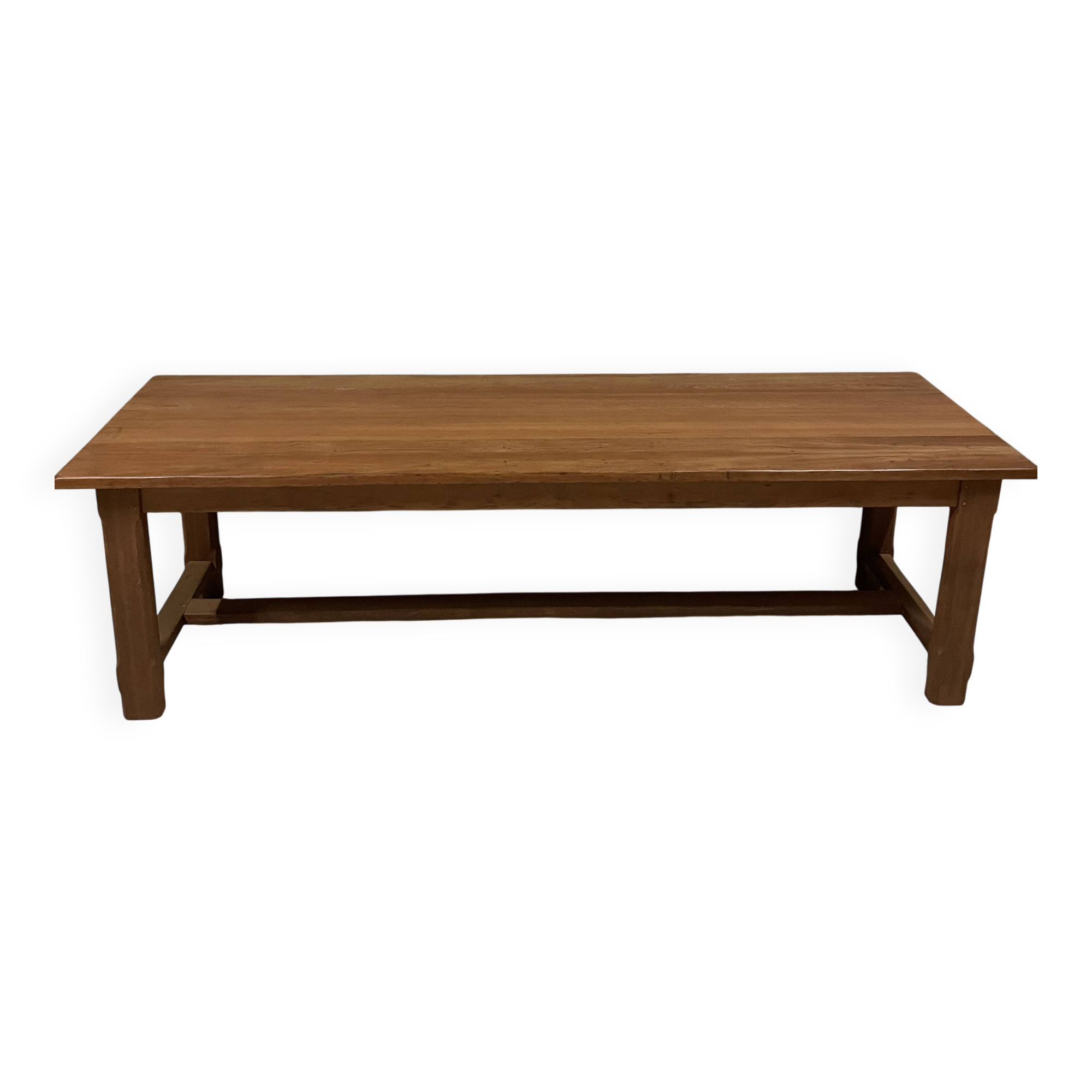2.6m exotic wood farmhouse table