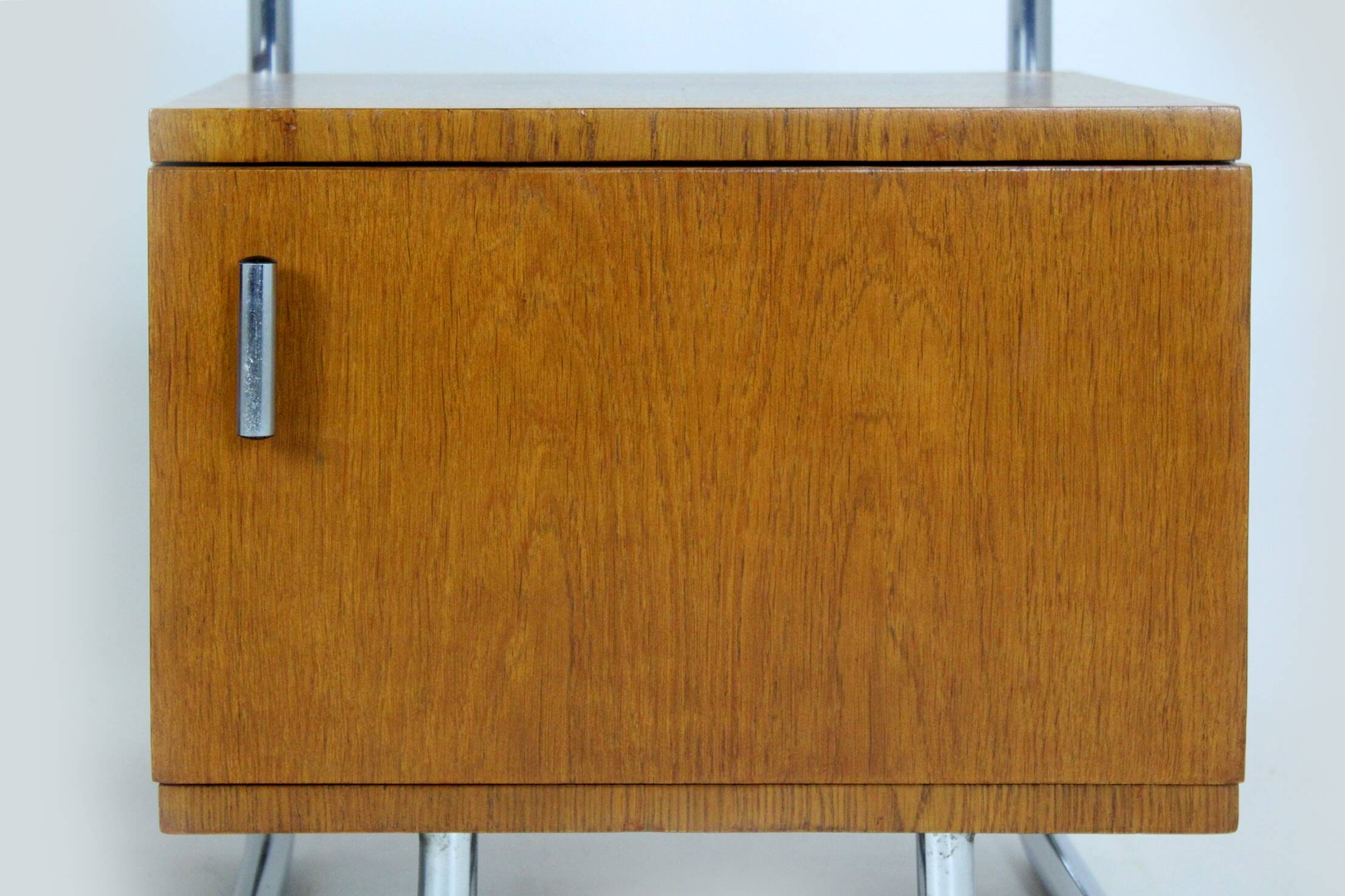 Restored Bauhaus Bedside Tables by Hynek Gottwald, 1930s, Set of 2