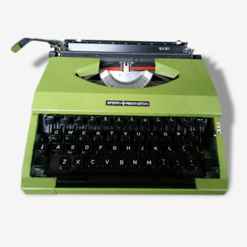 Olive green typewriter Remington 70 Sperry