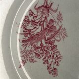 Lot of 9 plates iron earth circa 1900