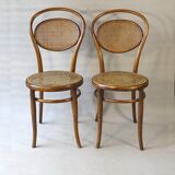 2 KOHN bistro chairs N°11/14 from 1890, cane