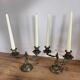 Set of 2 bronze candlesticks