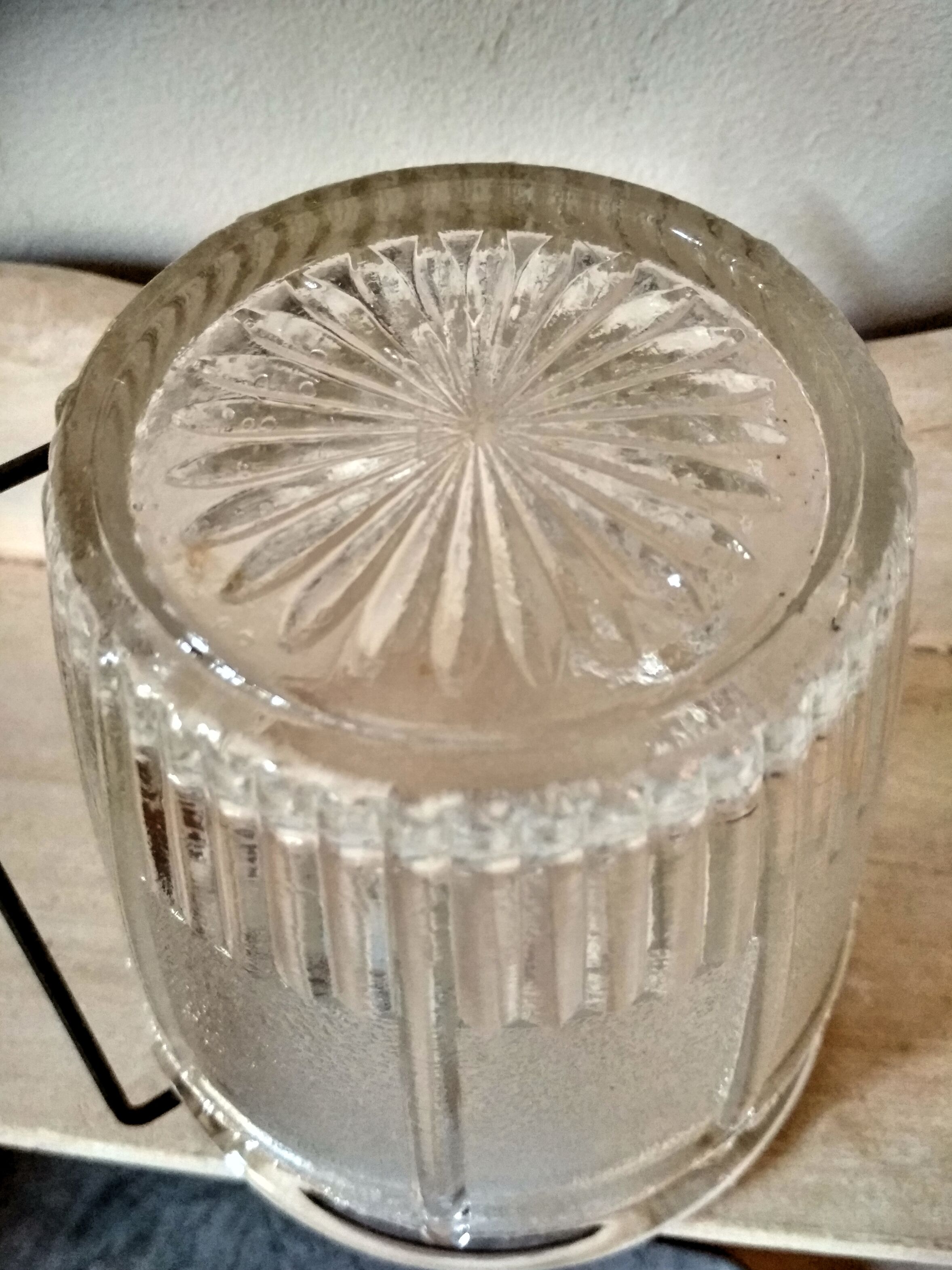 1950s frosted glass ice bucket