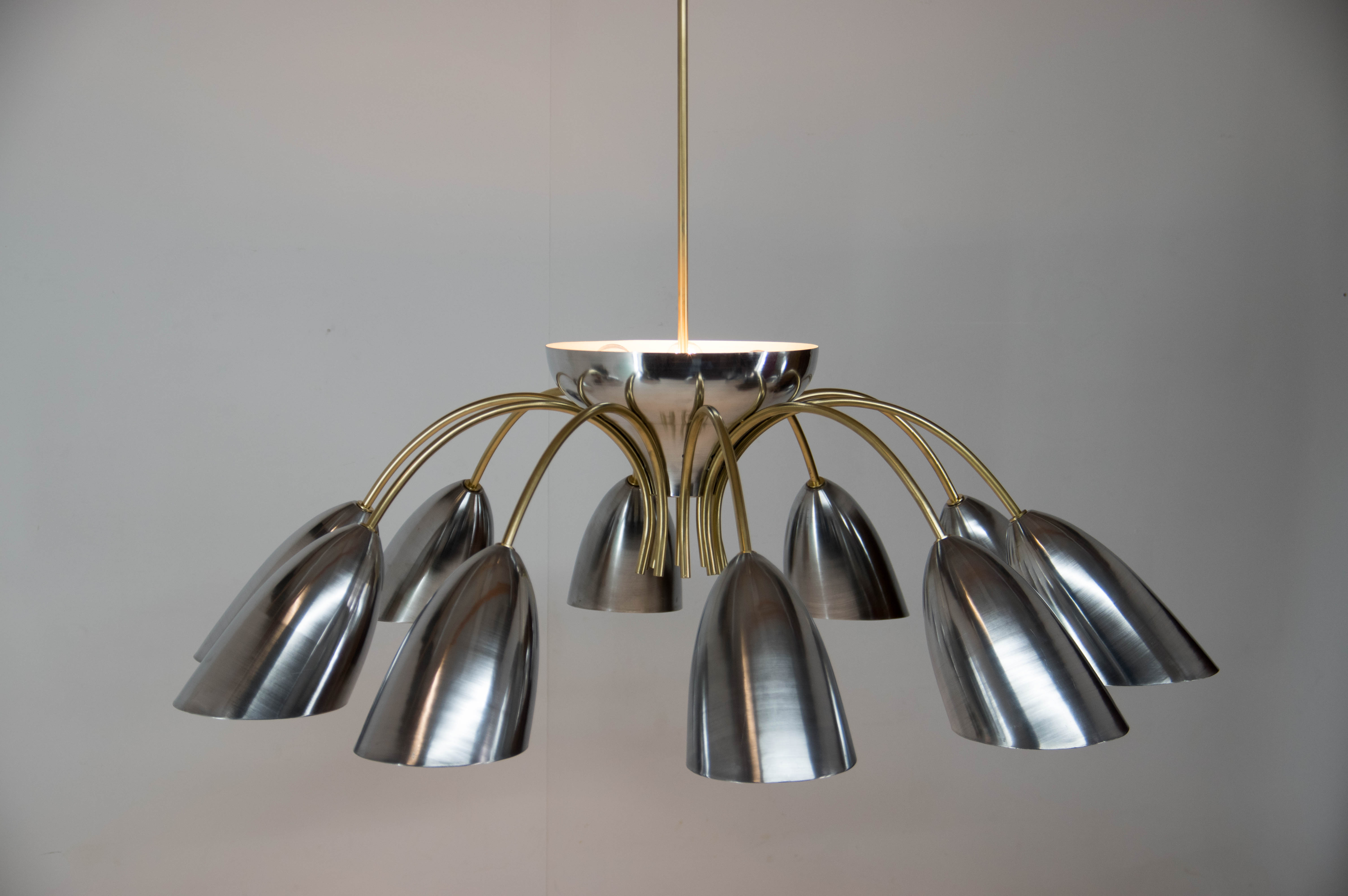 Huge space age chandelier, 1960