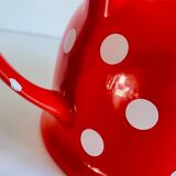 Ceramic theiere Jameson & Tailor red with white polka dots