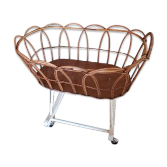 Rattan cradle 60s