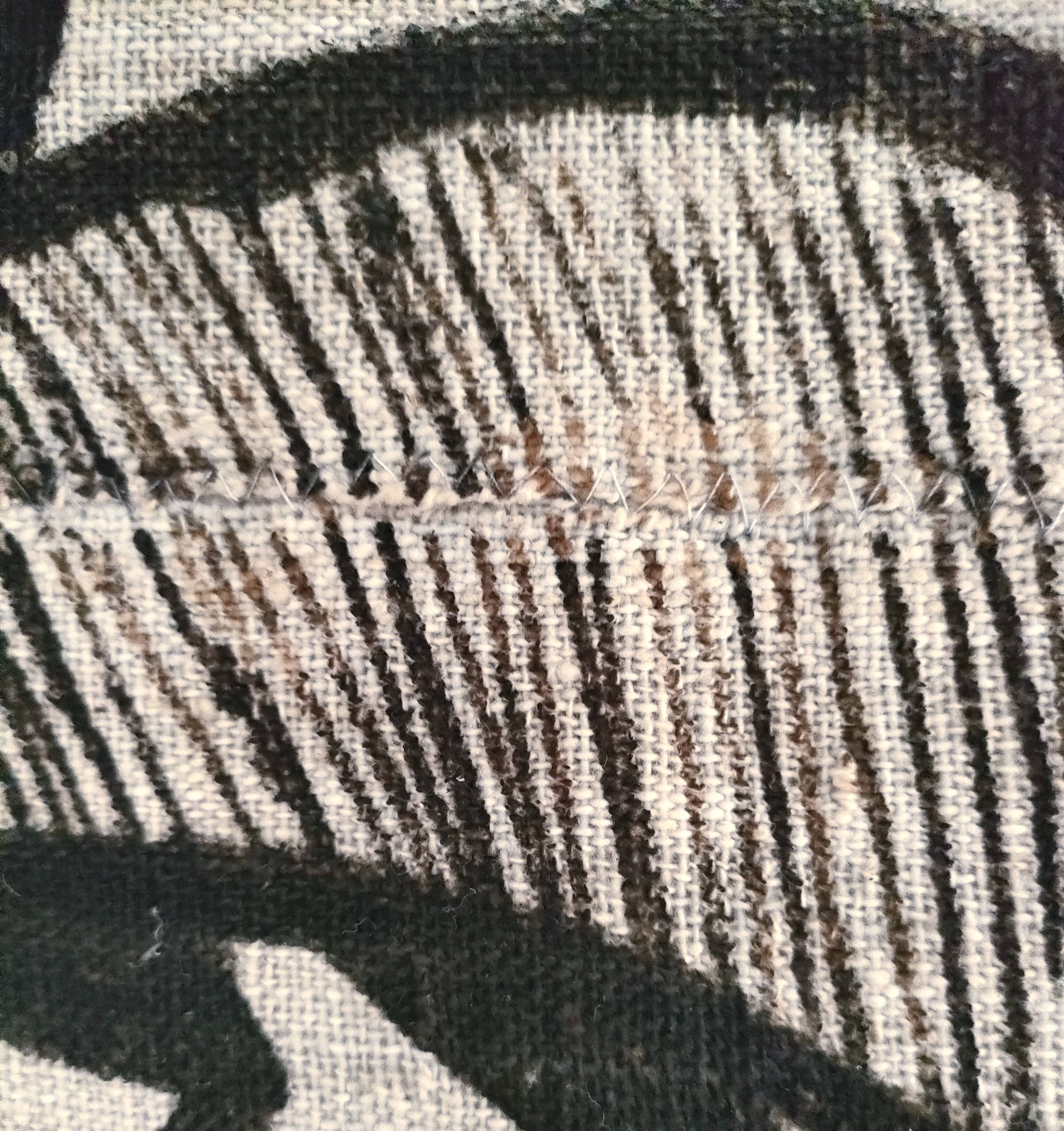 Vintage Korhogo Senoufo canvas tapestry L.103 cm