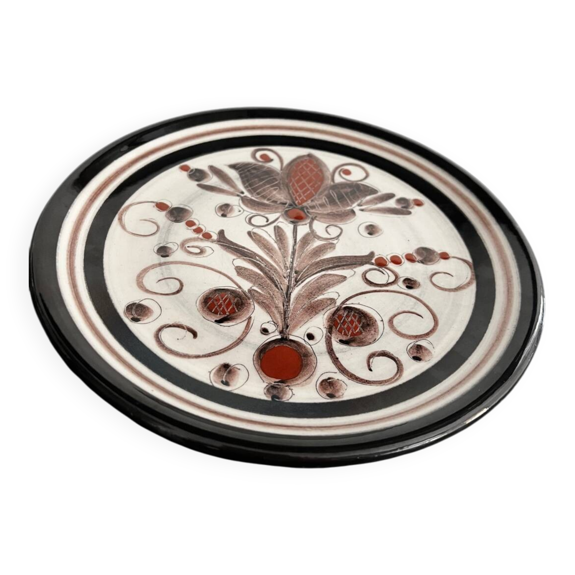 Burkart ceramic wall plate