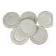 Lot de 6 assiettes plates Villeroy & boch, liseré bordeaux / violet, XXe