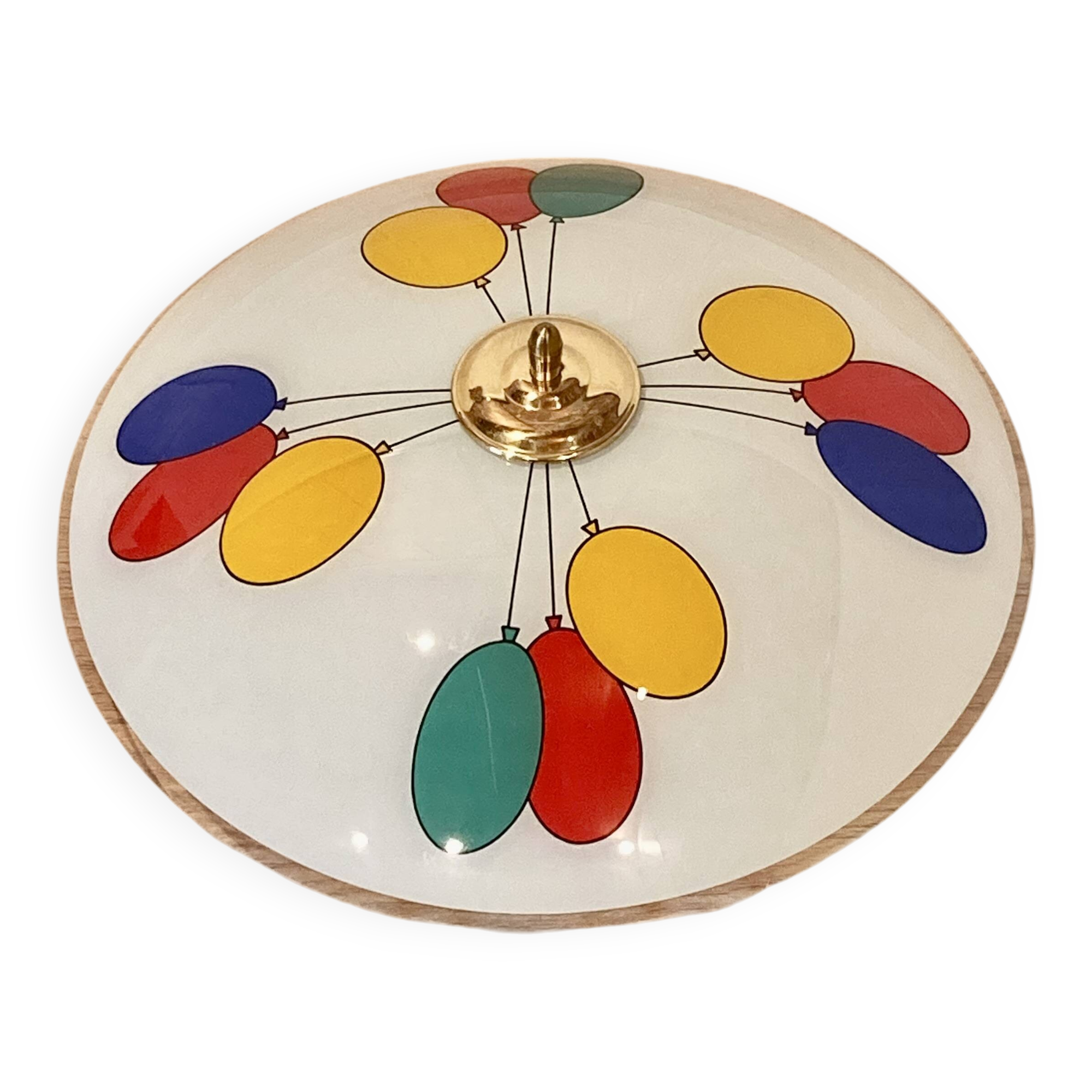 Grande applique verre Design scandinave 1950.