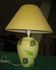 Ceramic lamp + yellow shade
