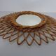 Italian Rattan Mirror, 1960s