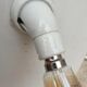 Angled wall lamp Art Deco porcelain