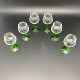 Digestive glasses on foot, mini Gewurztraminer glasses