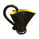 Pichet Vallauris noir et jaune