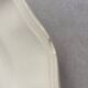 Set of 5 Digoin Sarreguemines plain ivory plates with gadroons