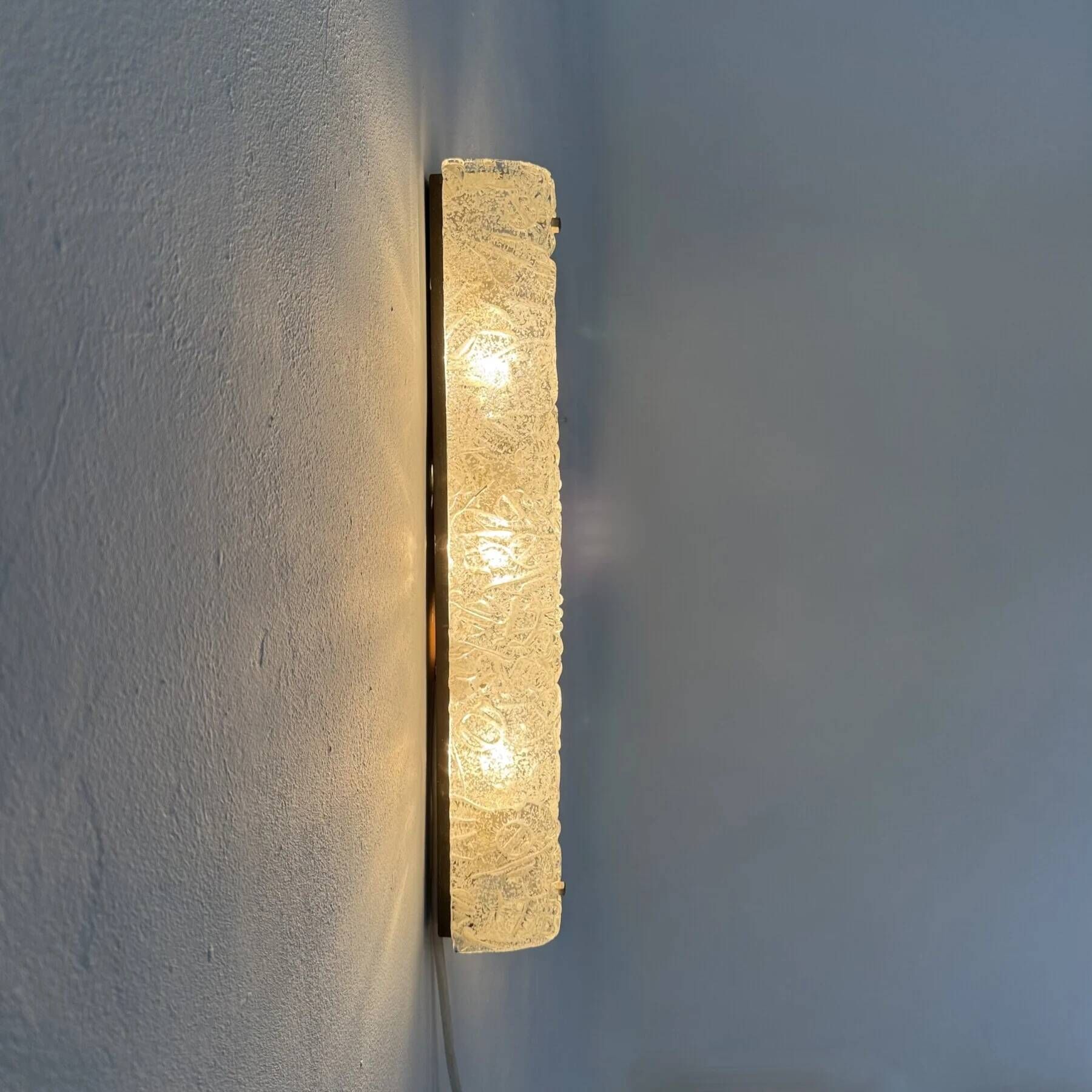 Mid-century design Murano glass wall sconce, Germany, 1970s