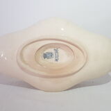 Saucière en porcelaine opaque de Gien modèle Florentin, terre de fer.