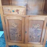 Louis XV style rosewood marquetry display case