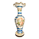 Jean-françois robert baccarat vase opaline peint main