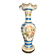 Jean-françois robert baccarat vase opaline peint main