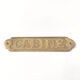 Brass cabin door plate