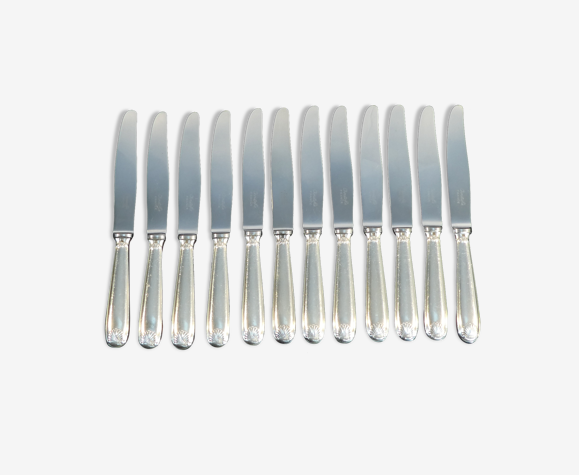 Set de 12 couteaux a dessert Christofle modele Vendome