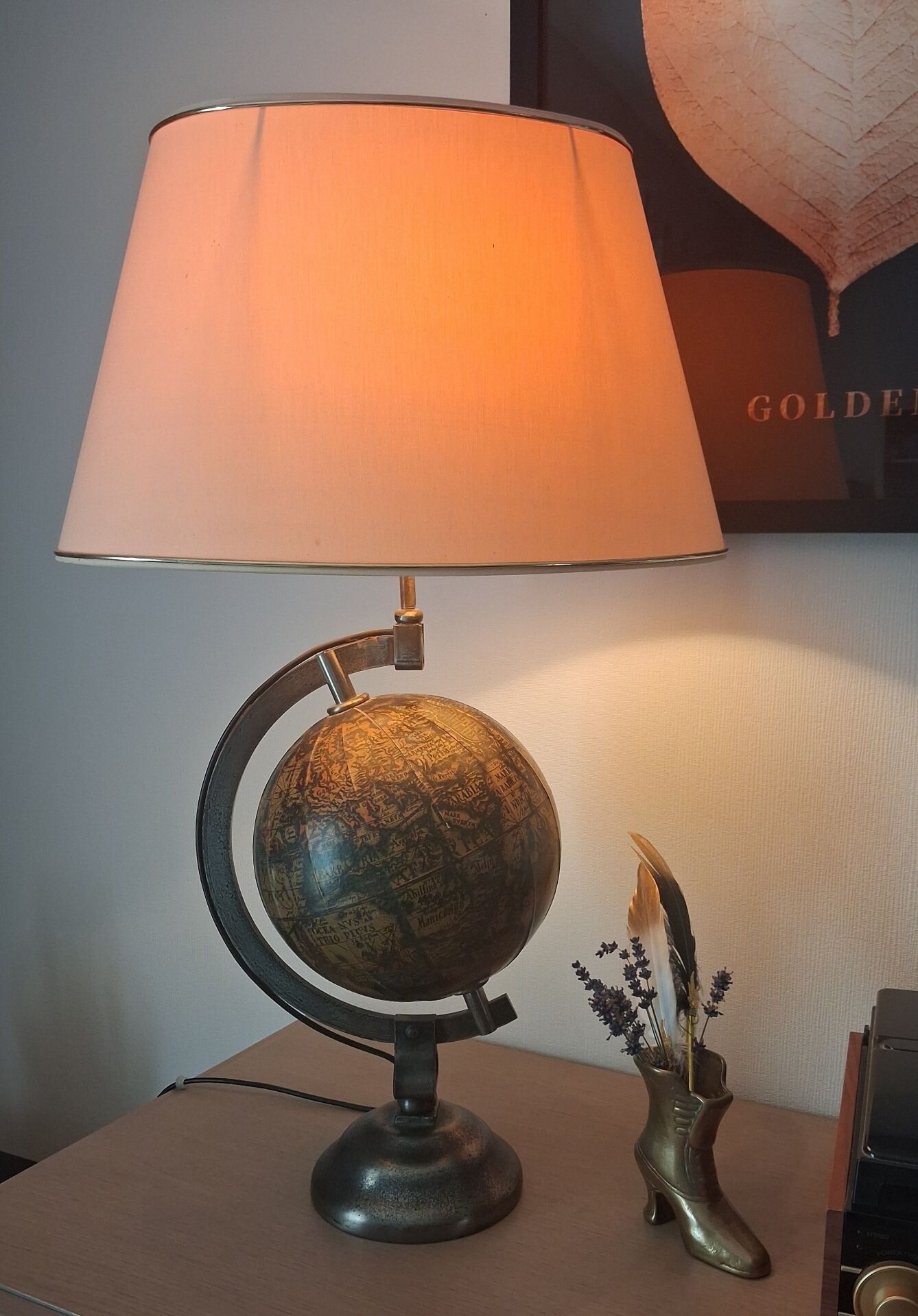 Vintage globe lamp