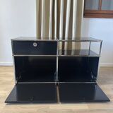 Commode USM Haller en Noir Graphite
