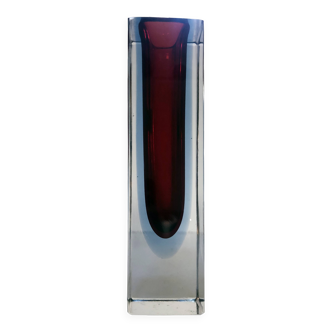 Vintage Artisanal Vase • Sommerso • Flavio Poli • Murano • 1960