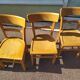 Set of 6 wooden bistro chairs 50/60s