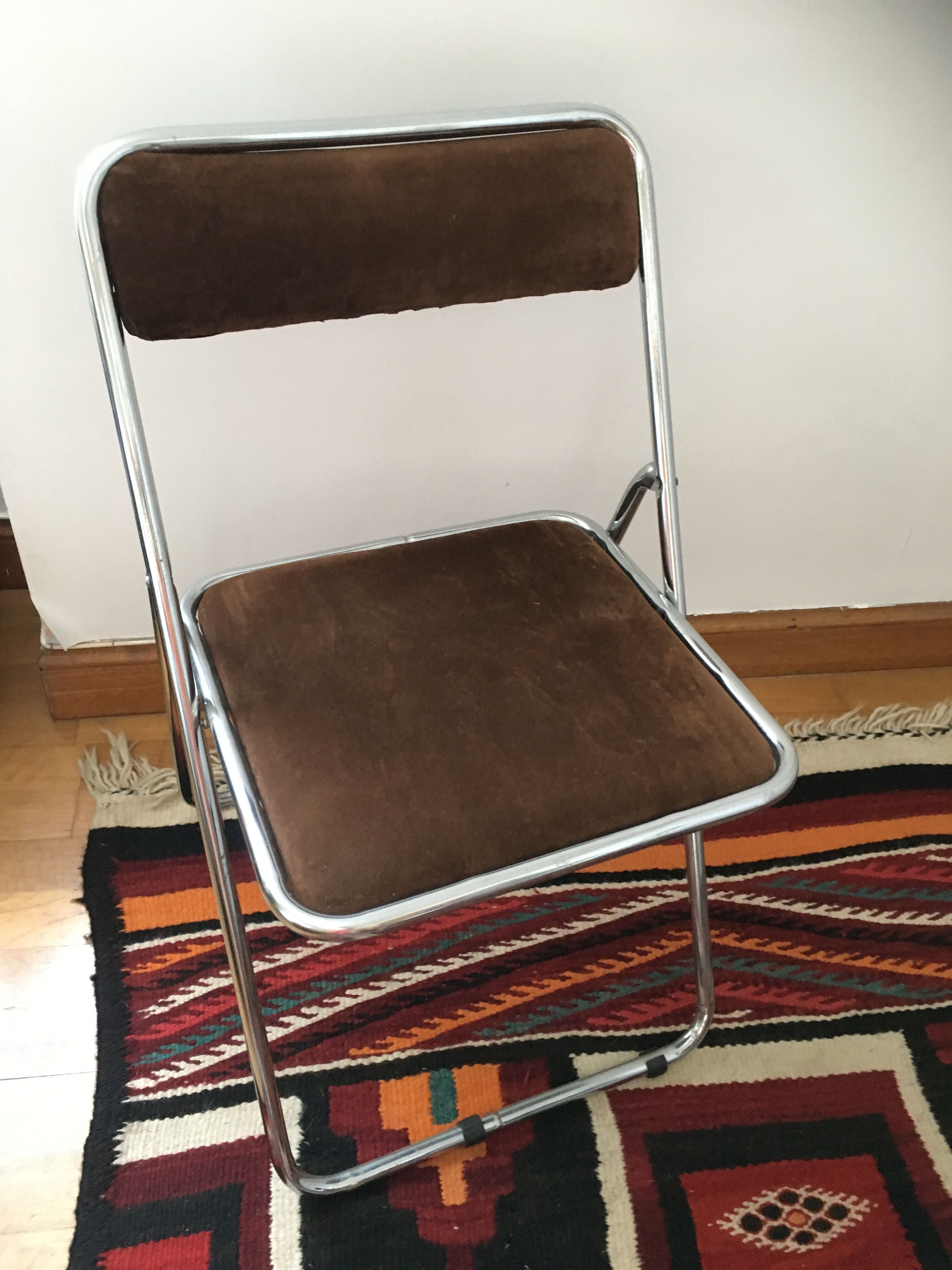 Lot de 4 chaises pliantes en velours