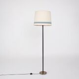 Leather-covered floor lamp, K & L Belysning Sweden.