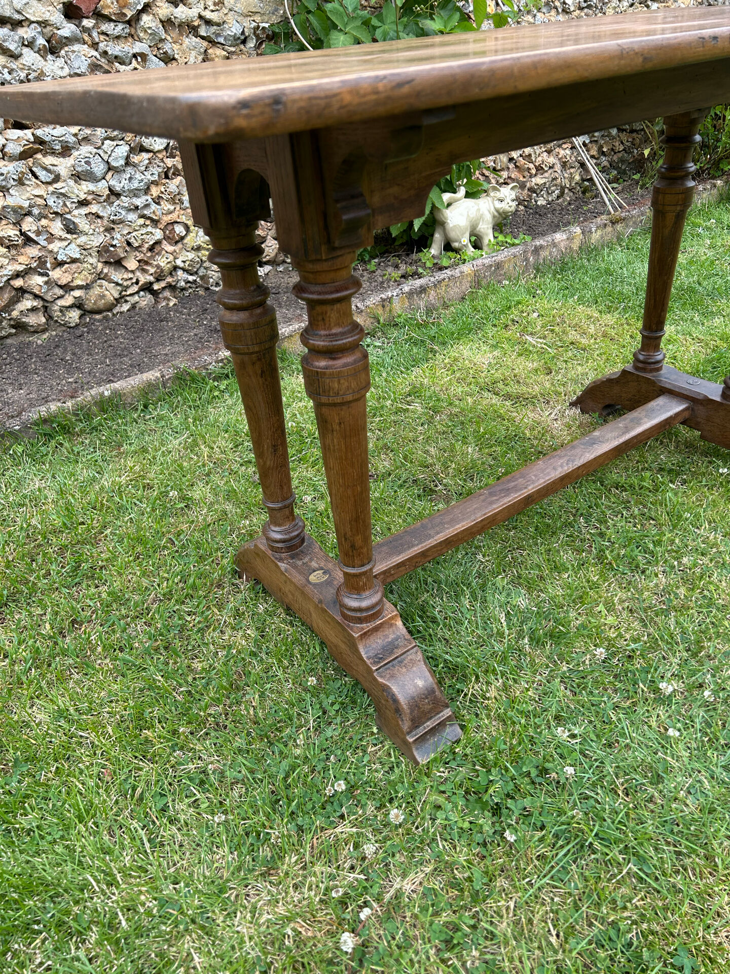 Table de bistrot en bois ancienne