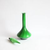 Cased Glass Genie Bottle, Empoly 1970s
