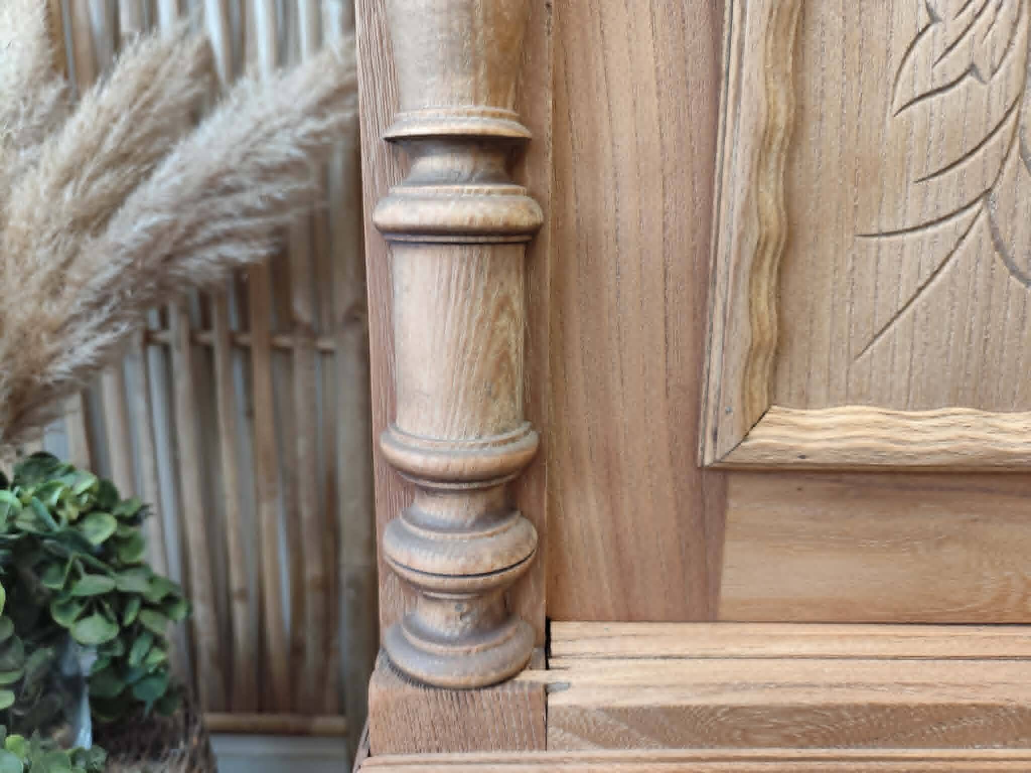 Solid oak storage cabinet