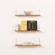 Danish mid-century floating shelves in teak, set of 3, 1960s