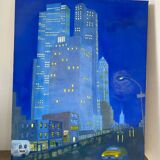 Night street contemporary school