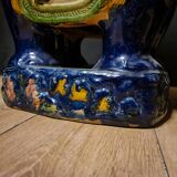 Pair of Elephant Coffee Tables in Glazed Ceramic - First Half of the 20th Century