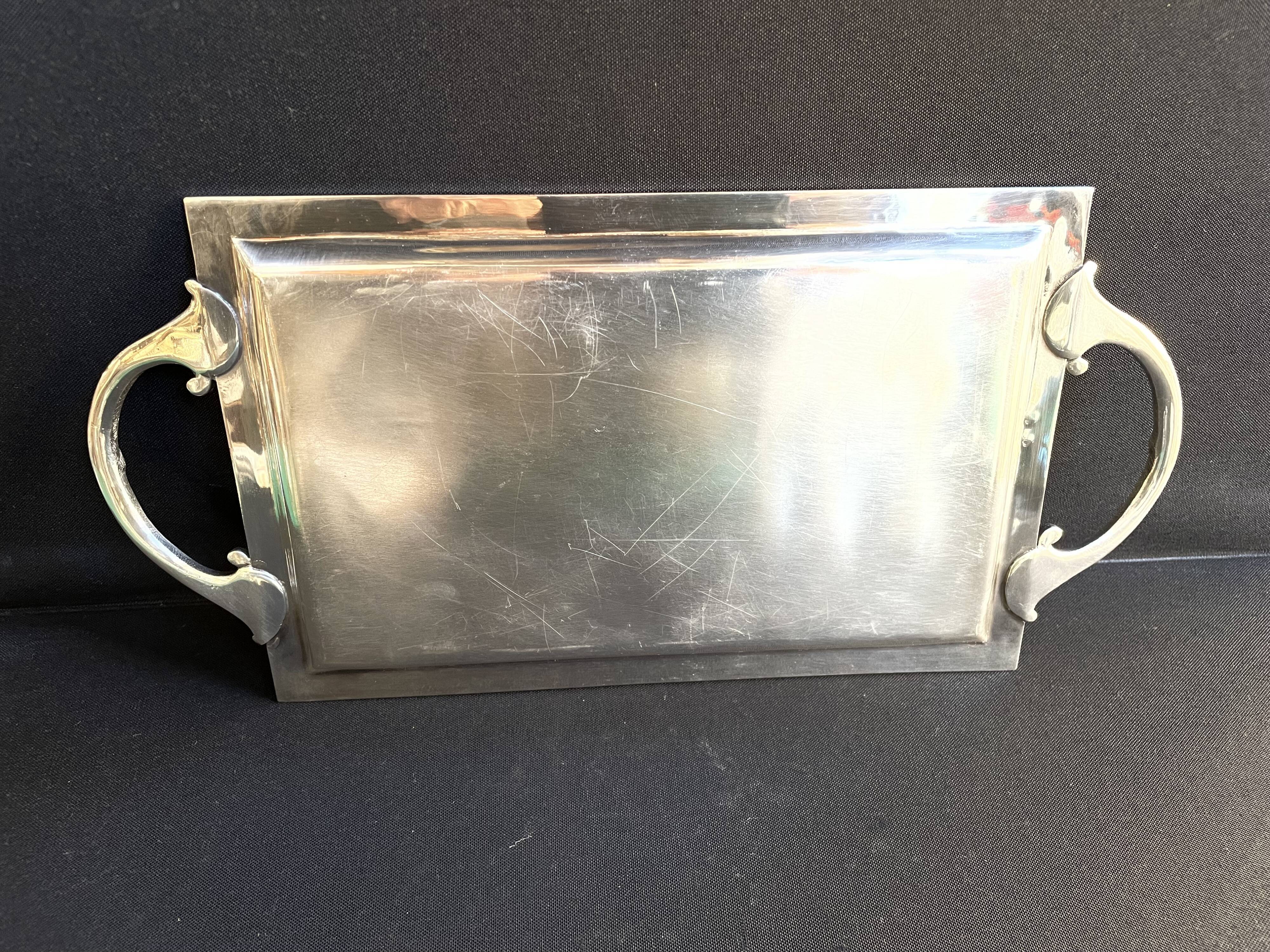 Louis XV style silver metal liquor service