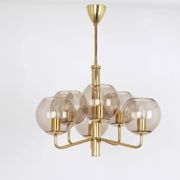Small designer suspension light in the style of Sciolari, 1960s.
