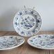 Blue porcelain onion plates