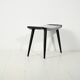 Tabouret scandinave laqué noir des années 1960
