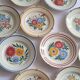 Set of 10 flower wall plates