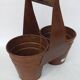 Antique Double Iron Metal Pot