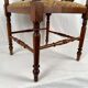 Fauteuil de coin à dossier lyre, vers 1900