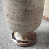 Service trio in pyrite stone Puisaye Jean-Pierre Prud'homme.