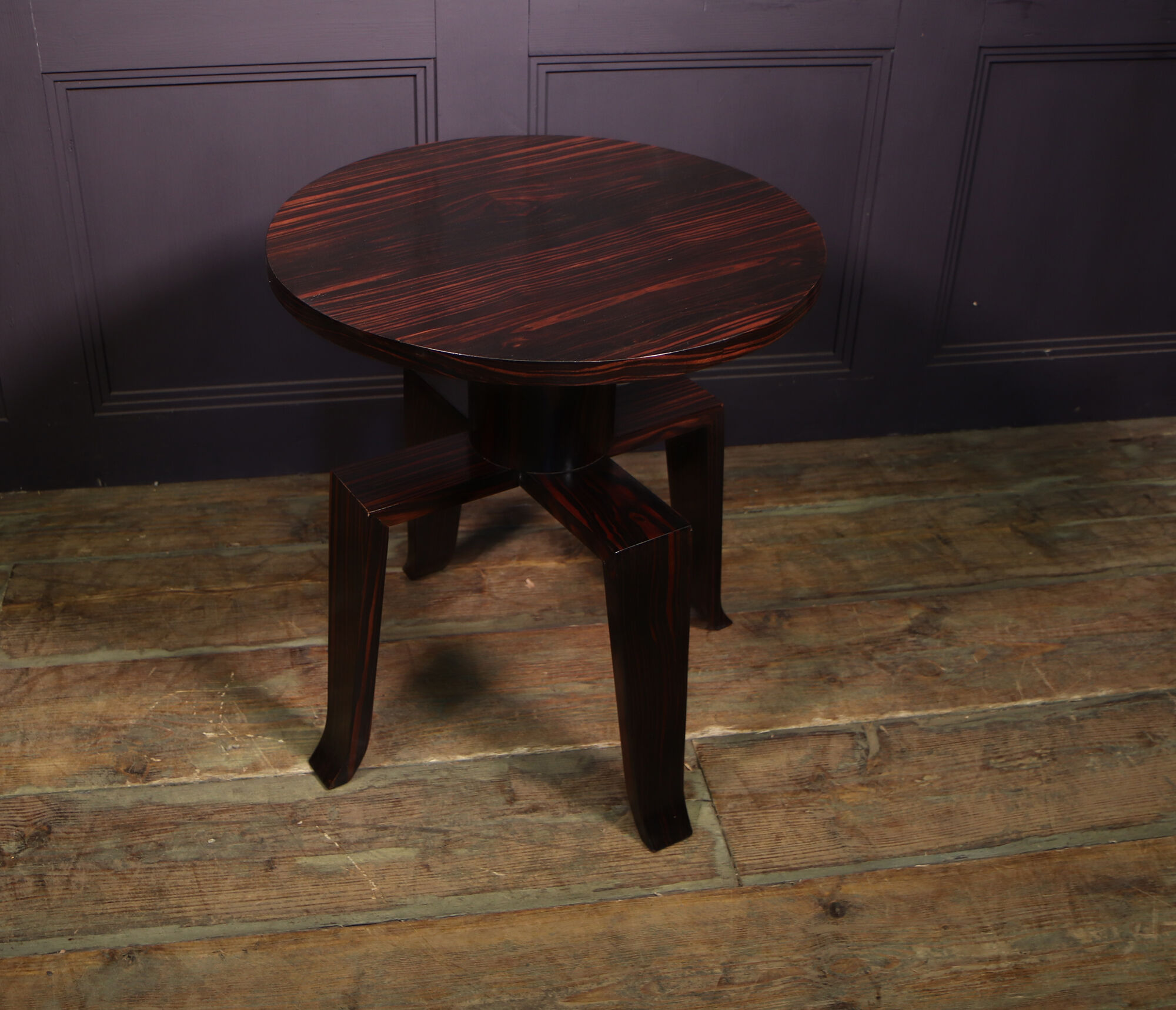 French art deco macassar ebony side table