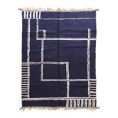 Tapis bleu moderne
