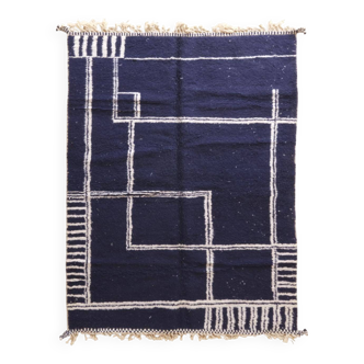 Tapis bleu moderne